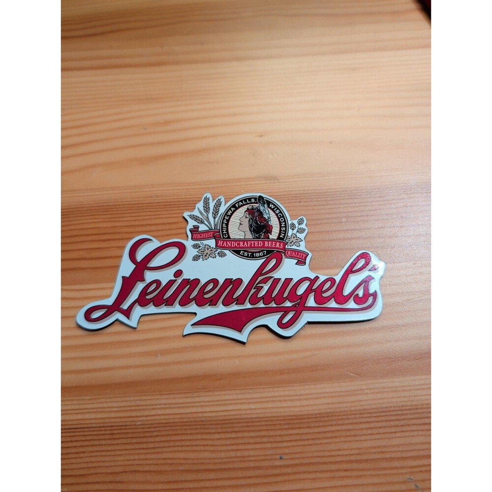 Leinenkugel's Handcrafted Beers Chippewa Falls Script Magnet *Retired Logo*